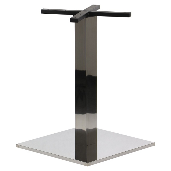 Podstawa stolika ze stali nierdzewnej WYCOFANY-SH-2002-2/P polerowana - 50x50 cm Stema