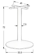 Podstawa stolika metalowa SH-4003-7/B - ∅ 53,5 cm Stema