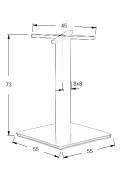 Podstawa stolika metalowa SH-5002-7/B - 55x55 cm Stema