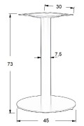 Podstawa stolika metalowa SH-5001-5/B - ∅ 45 cm Stema