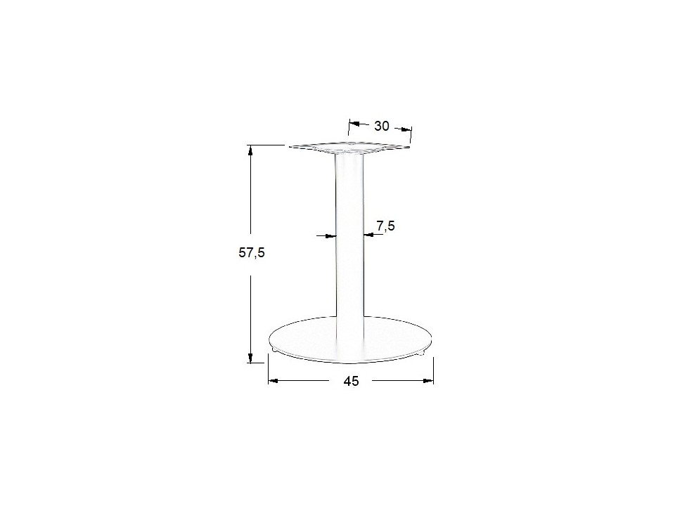 Podstawa stolika metalowa SH-5001-5/L/B - ∅ 45 cm Stema