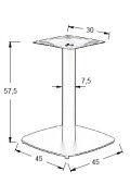 Podstawa stolika metalowa SH-3050-2/L/B - 45x45 cm Stema
