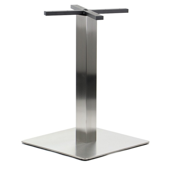 Podstawa stolika ze stali nierdzewnej SH-3002-6/S szczotkowana - 50x50 cm Stema