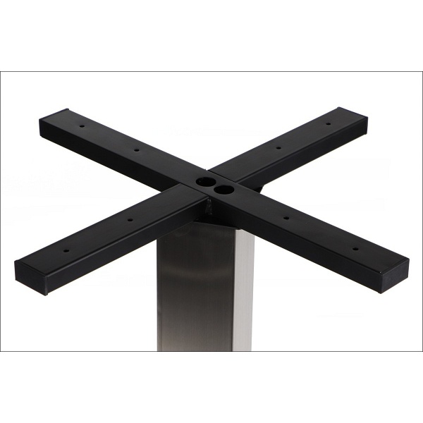 Podstawa stolika ze stali nierdzewnej SH-3002-6/S szczotkowana - 50x50 cm Stema