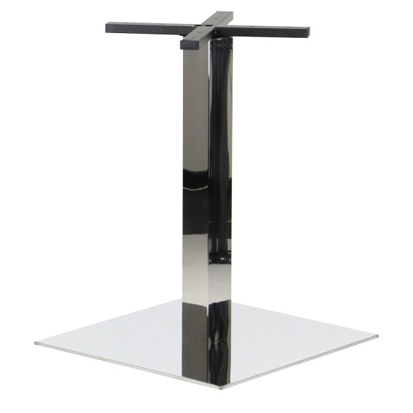Podstawa stolika ze stali nierdzewnej SH-3002-7/P polerowana - 55x55 cm Stema