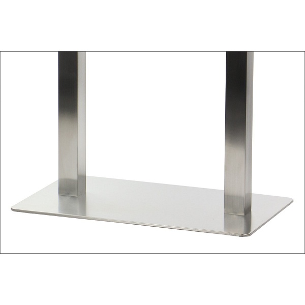 Podstawa stolika ze stali nierdzewnej SH-3003-1/S/6 szczotkowana - 70x40 cm Stema