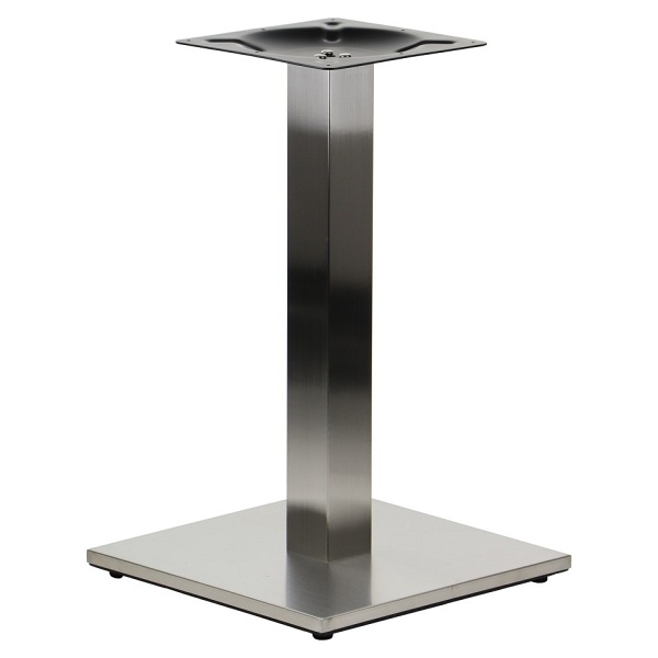 Podstawa stolika ze stali nierdzewnej SH-2002-1/S/8 szczotkowana - 45x45cm Stema