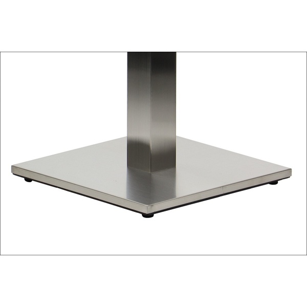 Podstawa stolika ze stali nierdzewnej SH-2002-1/S/8 szczotkowana - 45x45cm Stema