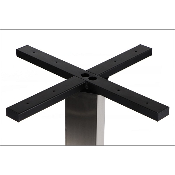 Podstawa stolika ze stali nierdzewnej SH-3002-7/S szczotkowana - 55x55 cm Stema