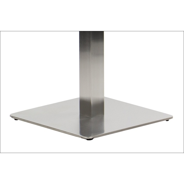 Podstawa stolika ze stali nierdzewnej SH-3002-1/60/S szczotkowana - 40x40 cm Stema