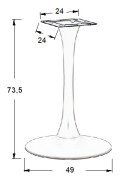 Podstawa stolika metalowa SH-9108-1/W - ∅ 49 cm Stema