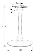 Podstawa stolika metalowa SH-9108-1/B - ∅ 49 cm Stema