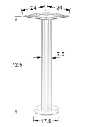 Podstawa mocowana do podłoża SH-3018-2/B czarny - ∅ 17,5 cm Stema