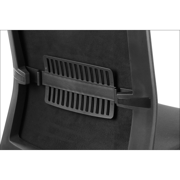 Fotel Riverton F/H  oparcie tkaninowe czarny / szary  - Stema