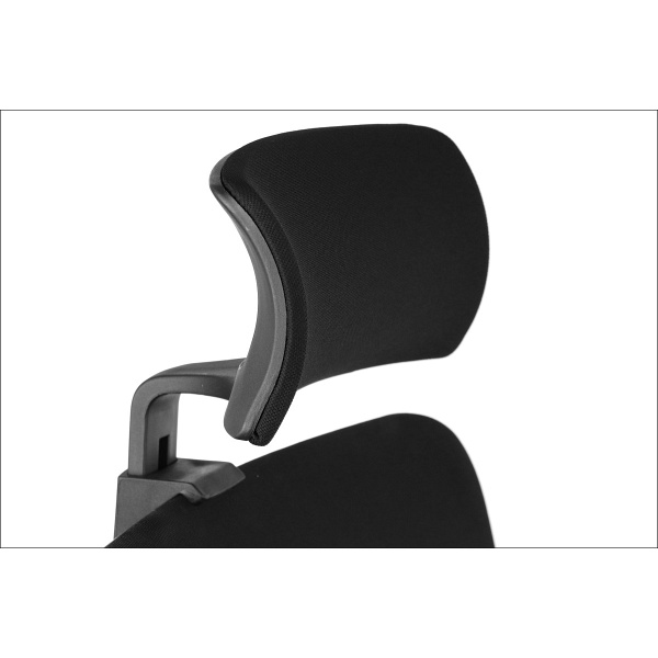 Fotel Riverton F/H  oparcie tkaninowe czarny / szary  - Stema