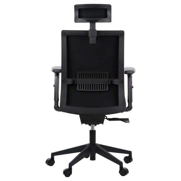 Fotel Riverton F/H  oparcie tkaninowe czarny / czarny - Stema