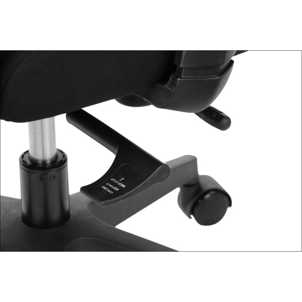 Fotel Riverton F/L bez zagłówka oparcie tkaninowe czarny / czarny - Stema