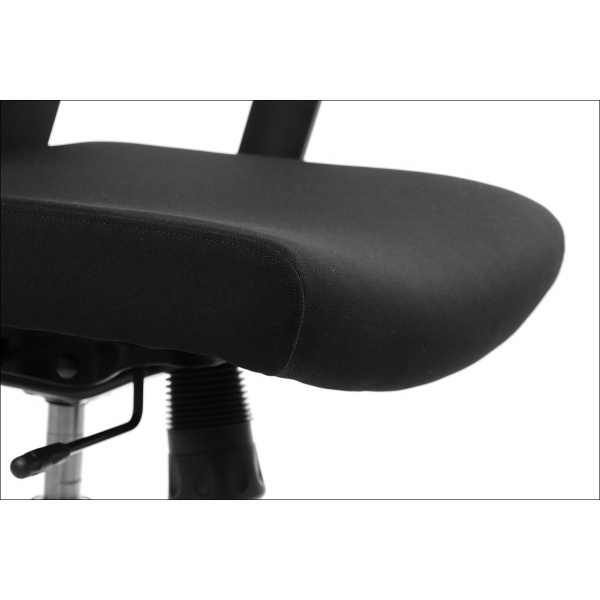 Fotel Riverton F/L bez zagłówka oparcie tkaninowe czarny / czarny - Stema