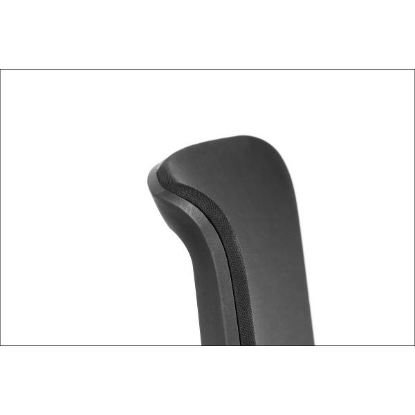 Fotel Riverton F/L bez zagłówka oparcie tkaninowe czarny / czarny - Stema