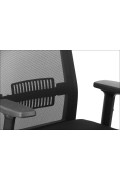 Krzesło obrotowe RIVERTON M/L - różne kolory - czarny-czarny Stema