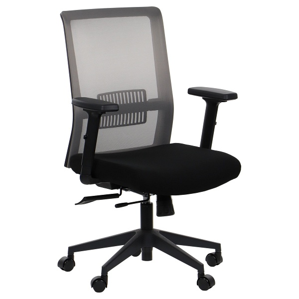 Krzesło obrotowe RIVERTON M/L - różne kolory - czarny-szary Stema