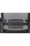 Fotel Riverton F/H/AL podstawa aluminiowa /  oparcie tkaninowe czarny / czarny - Stema