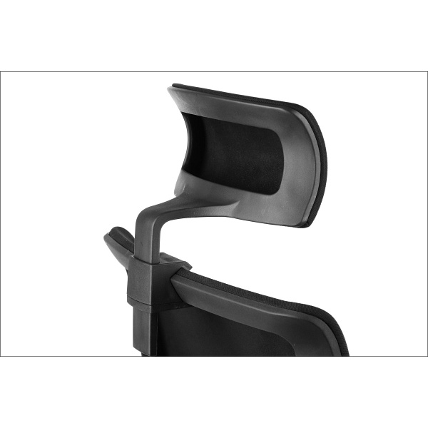 Fotel Riverton F/H/AL podstawa aluminiowa /  oparcie tkaninowe czarny / czarny - Stema