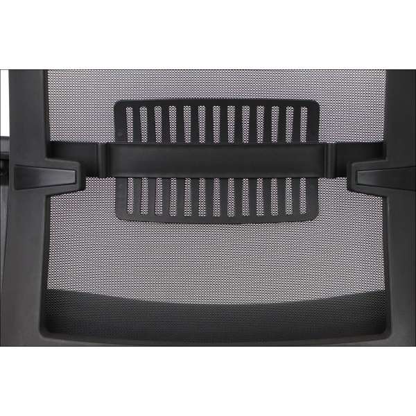 Fotel Riverton F/H/AL podstawa aluminiowa /  oparcie tkaninowe czarny / szary - Stema