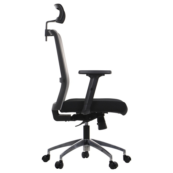 Krzesło obrotowe RIVERTON M/H/AL - różne kolory - czarny-szary Stema