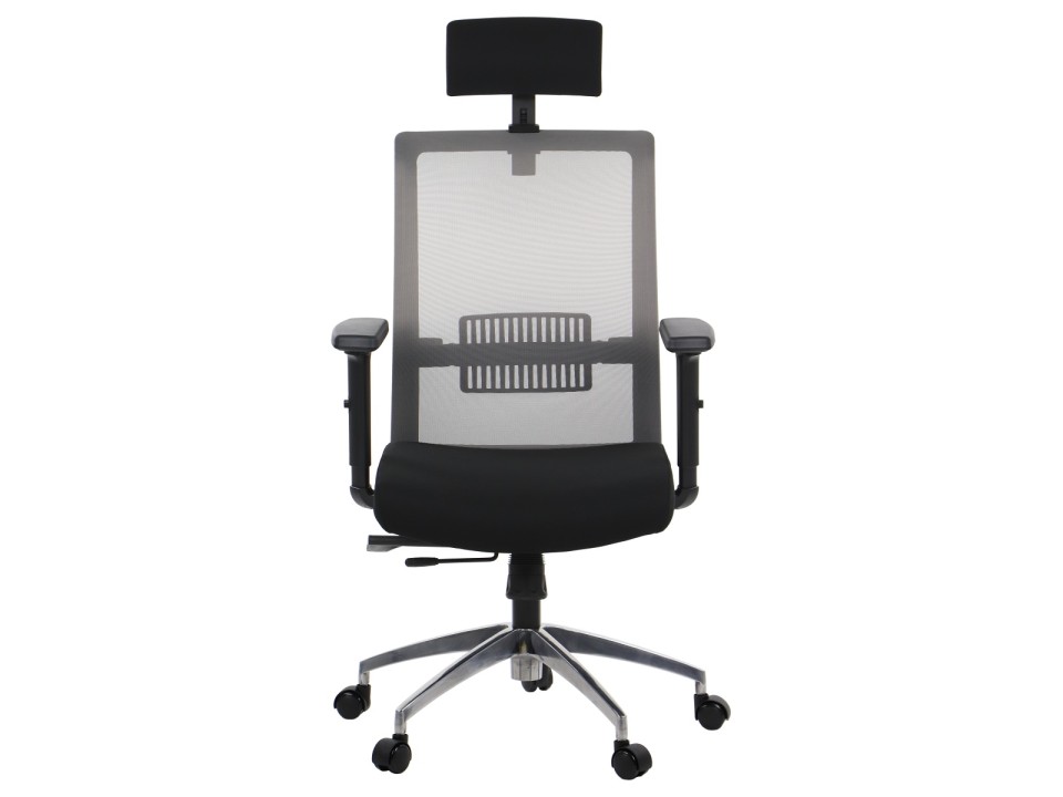 Krzesło obrotowe RIVERTON M/H/AL - różne kolory - czarny-szary Stema