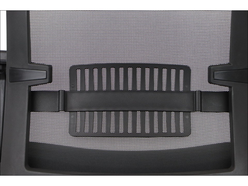 Fotel Riverton F/L/AL podstawa aluminiowa oparcie tkaninowe czarny / szary - Stema