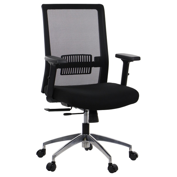 Krzesło obrotowe RIVERTON M/L/AL - różne kolory - czarny-czarny Stema