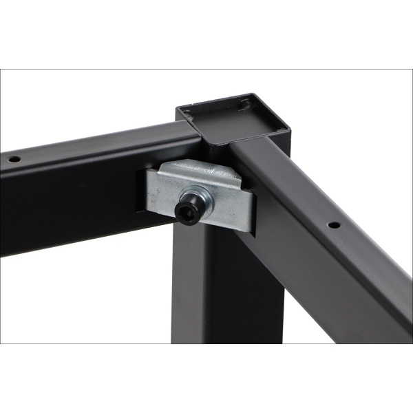 Ramowy stelaż biurka i stołu z nogą kwadratową NY-A057/116/K - 116x66 cm, czarny Stema