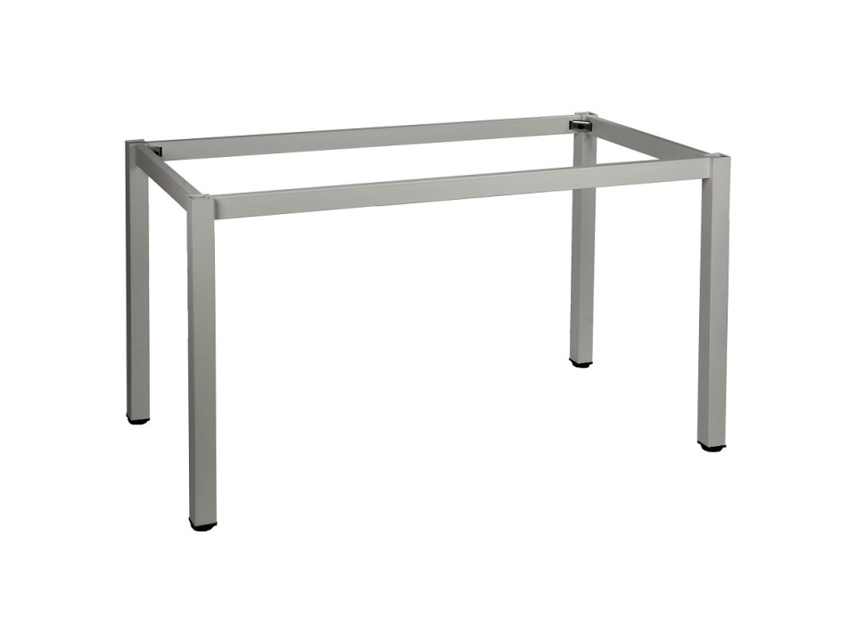 Ramowy stelaż biurka i stołu z nogą kwadratową NY-A057/116/K - 116x56 cm, alu Stema