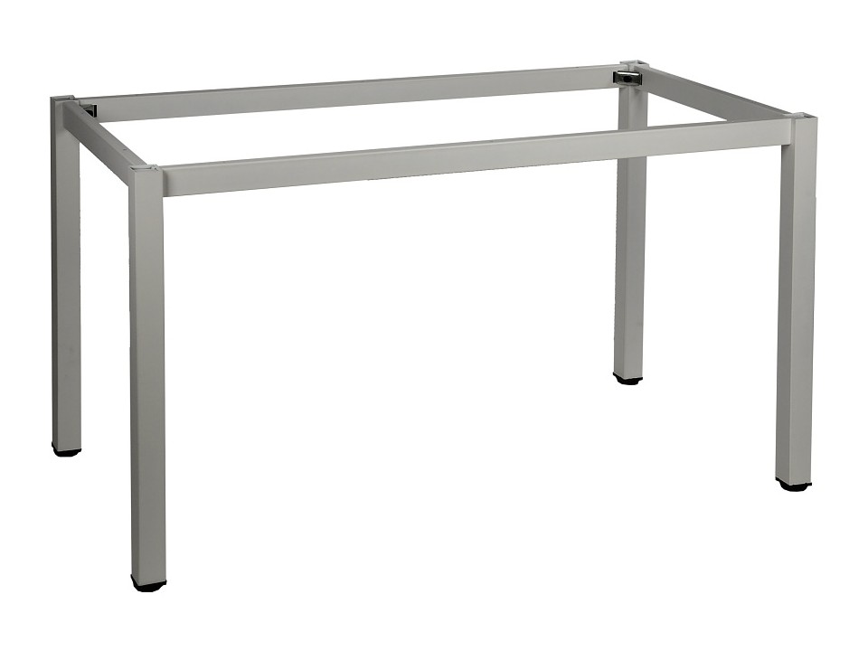 Ramowy stelaż biurka i stołu z nogą kwadratową NY-A057/116/K - 116x56 cm, alu Stema