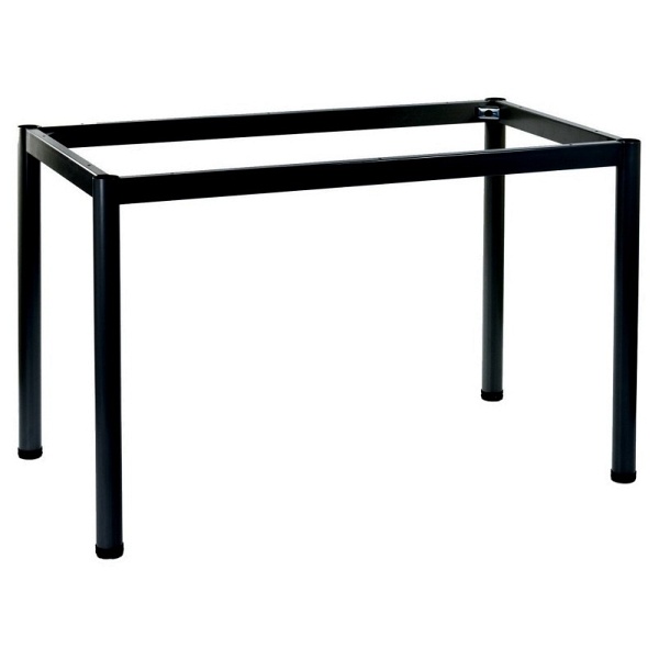 Ramowy stelaż biurka i stołu z nogą okrągłą NY-A057/176/O - 176x76 cm, czarny Stema