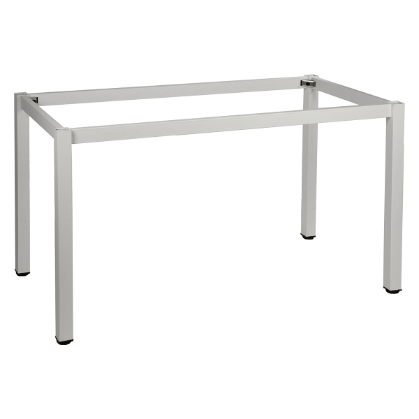 Ramowy stelaż biurka i stołu z nogą kwadratową NY-A057/116/K - 116x66 cm, biały Stema