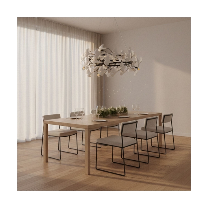 Lampa wisząca BOTANIKA 80 cm -czarna, G9, regulowana, designerska - Step Into Design