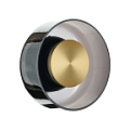 Lampa ścienna DONUT 18 cm - LED, szkło, szaro-złota - Step Into Design