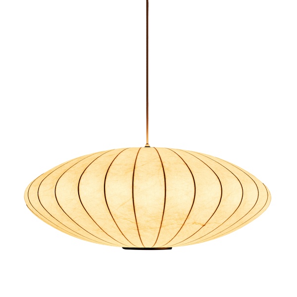 Lampa wisząca SILK FLAT biała 50 cm - nowoczesna i minimalistyczna Step Into Design