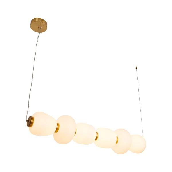 Lampa wisząca BRILLA-6 LED biało-złota 125 cm Step Into Design