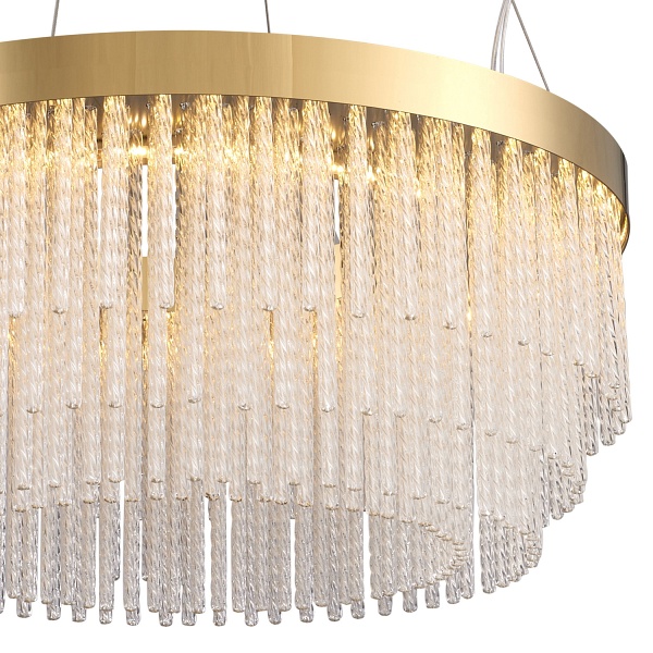 Lampa wisząca GLORIA LED kryształowa złota 60 cm Step Into Design