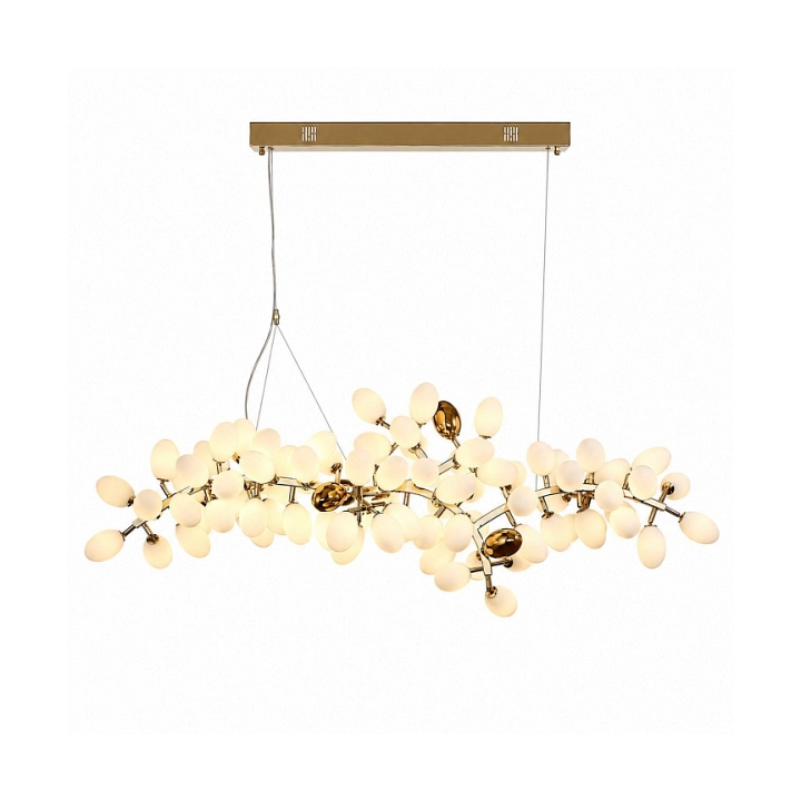 Lampa wisząca VALENTINA 150 cm biało złota - Step Into Design