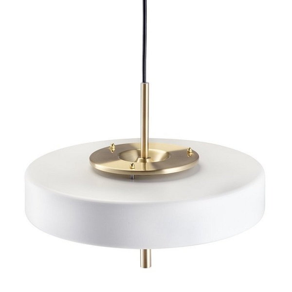 Lampa wisząca ARTDECO biało - złota 35 cm do salonu Step Into Design