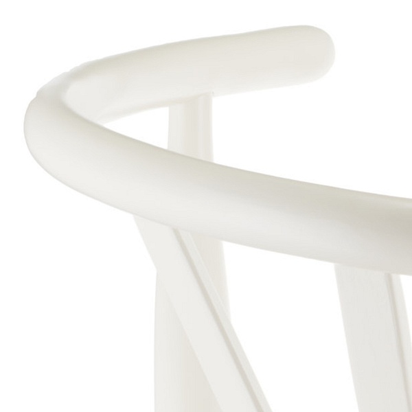 Krzesło BONBON biało naturalne rattanowo jesionowe Step Into Design