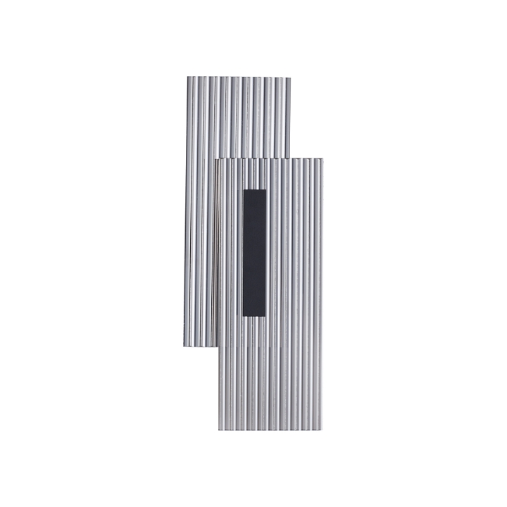 Lampa ścienna NOIR LED, kinkiet czarny ryflowany dwustronny - Step Into Design