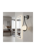Lampa ścienna DROP 45 cm czarna - Step Into Design