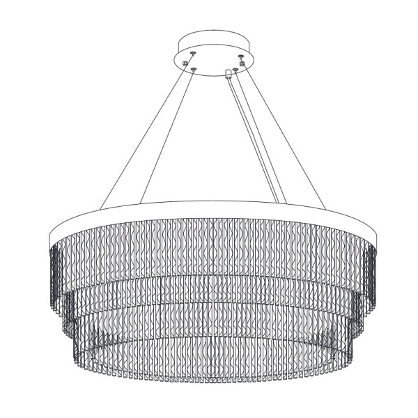 Lampa wisząca GLORIA LED kryształowa złota 60 cm Step Into Design