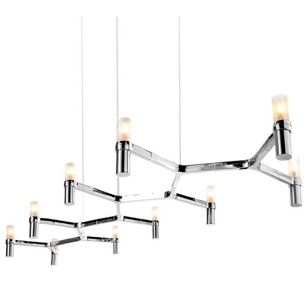 Lampa wisząca CANDLES-10 chrom 165 cm Step Into Design