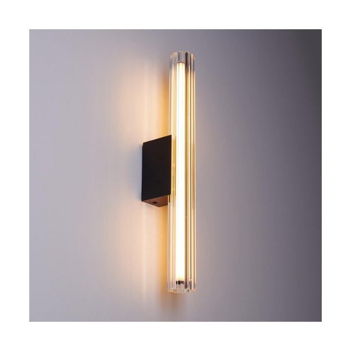 Lampa ścienna VERTI 40 cm - LED, transparentna tuba - Step Into Design